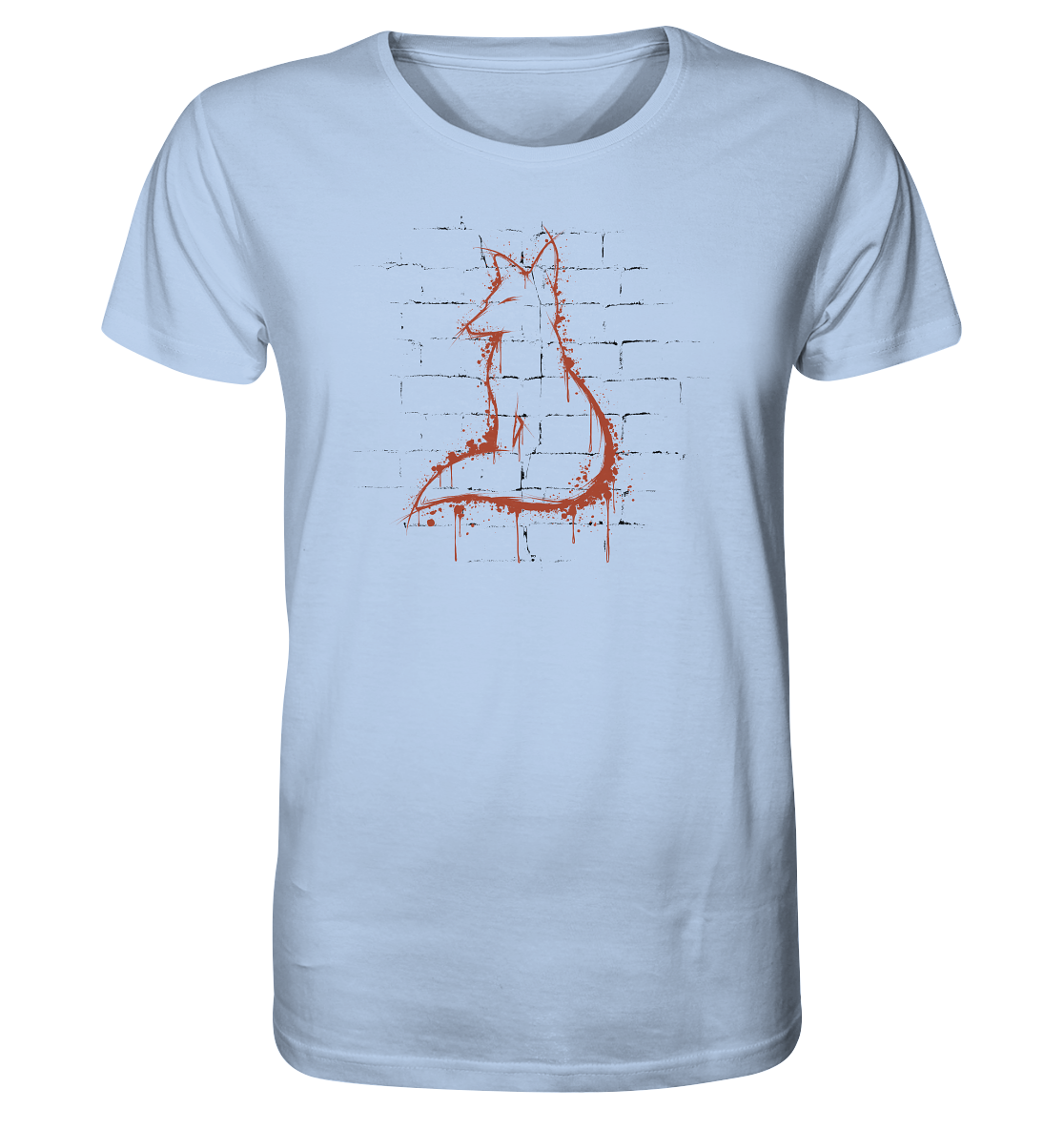 Street Art Fuchs Silhouette - Organic Shirt