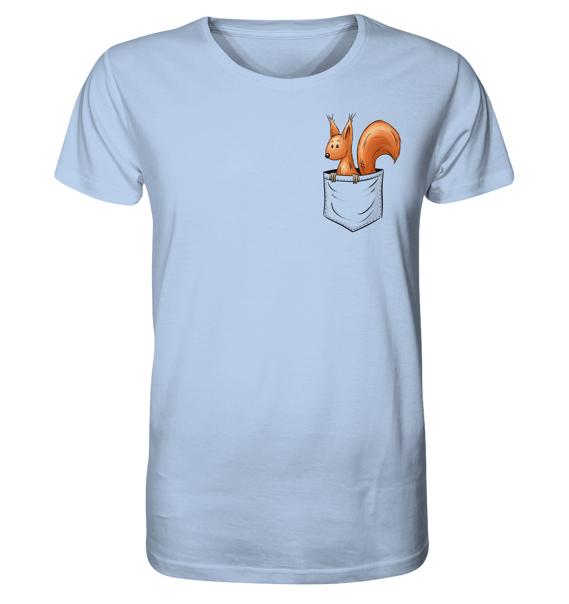 Lässiges Eichhörnchen In Tasche - Organic Shirt