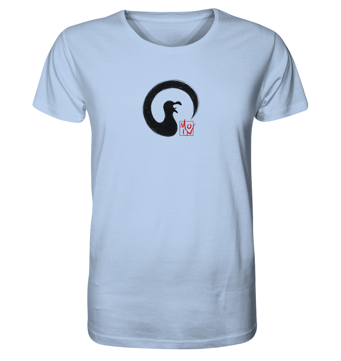 Moin kreischende japanische Enso Möwe - Organic Shirt