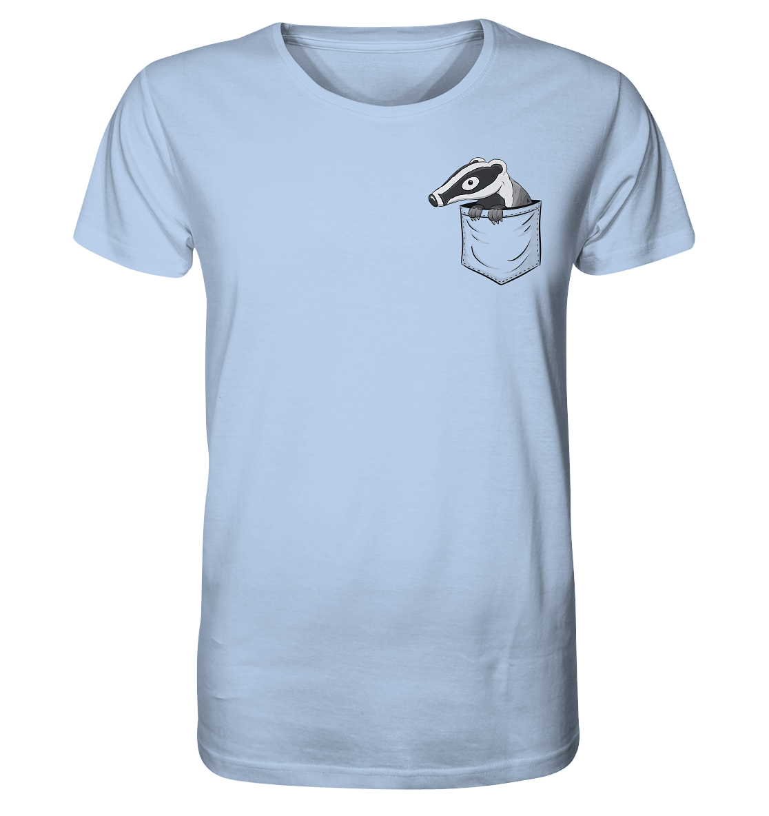 Lustig gemütlicher Dachs In der Tasche - Organic Shirt