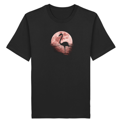 Rosa Vollmond Flamingo - Organic Shirt