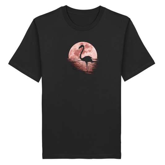 Rosa Vollmond Flamingo - Organic Shirt