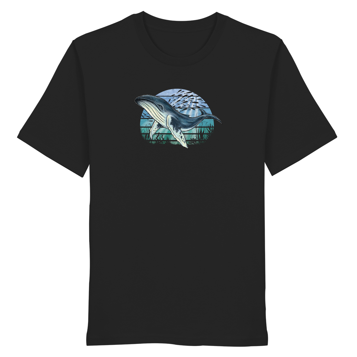 Retro Unterwasser Buckelwal - Organic Shirt