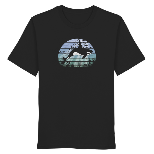 Retro Tiefsee Schwertwal Orca - Organic Shirt