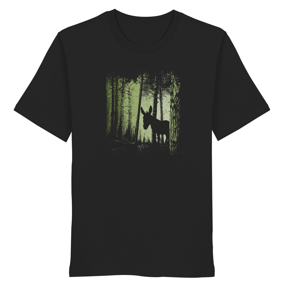 Esel im Zwielicht-Wald - Organic Shirt