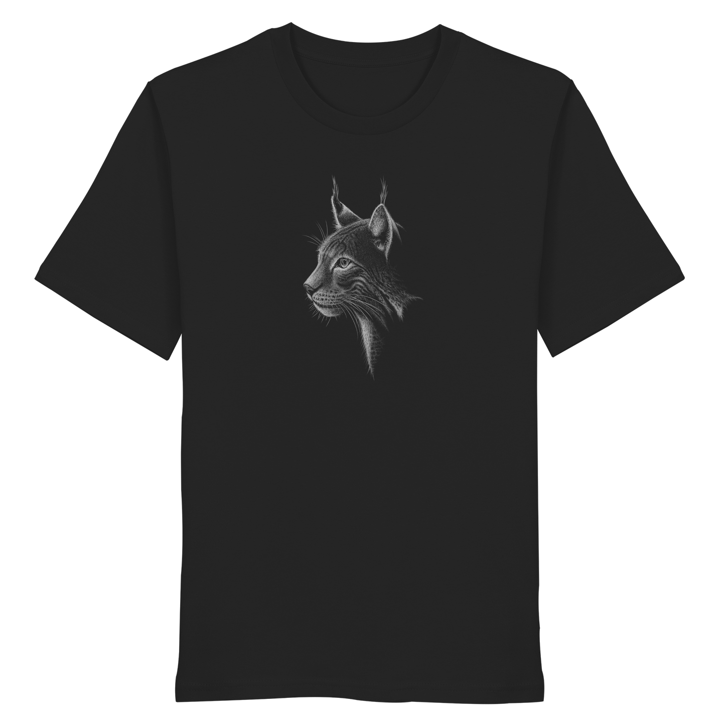 Luchs Kritzelkunst Wildkatze Illustration - Organic Shirt