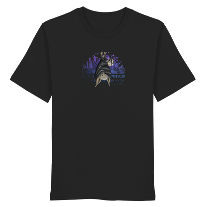 Fledermaus in blauer Nacht - Organic Shirt