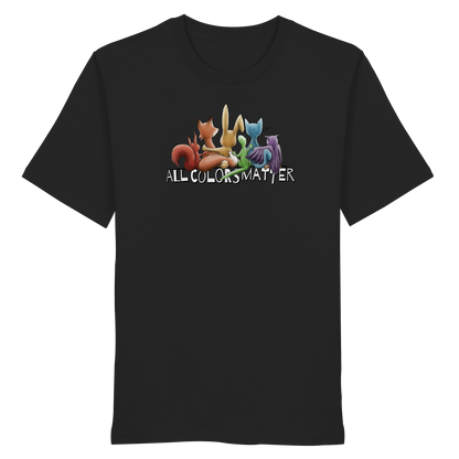 All Colors Matter! Regenbogen Tiere für Vielfalt - Organic Shirt