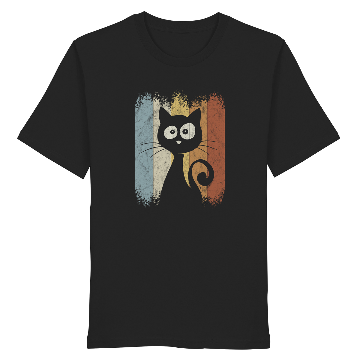 Retro Katze Silhouette - Organic Shirt