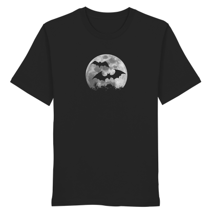 Fledermaus Silhouetten bei Vollmond - Organic Shirt