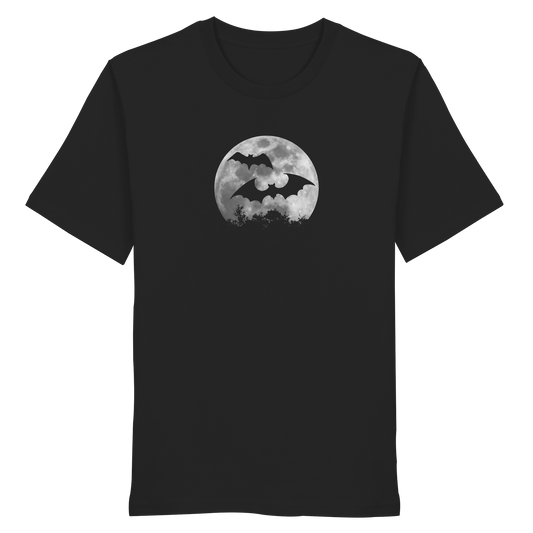 Fledermaus Silhouetten bei Vollmond - Organic Shirt