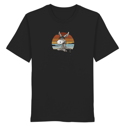 Lässiges Maultier Retro Esel - Organic Shirt