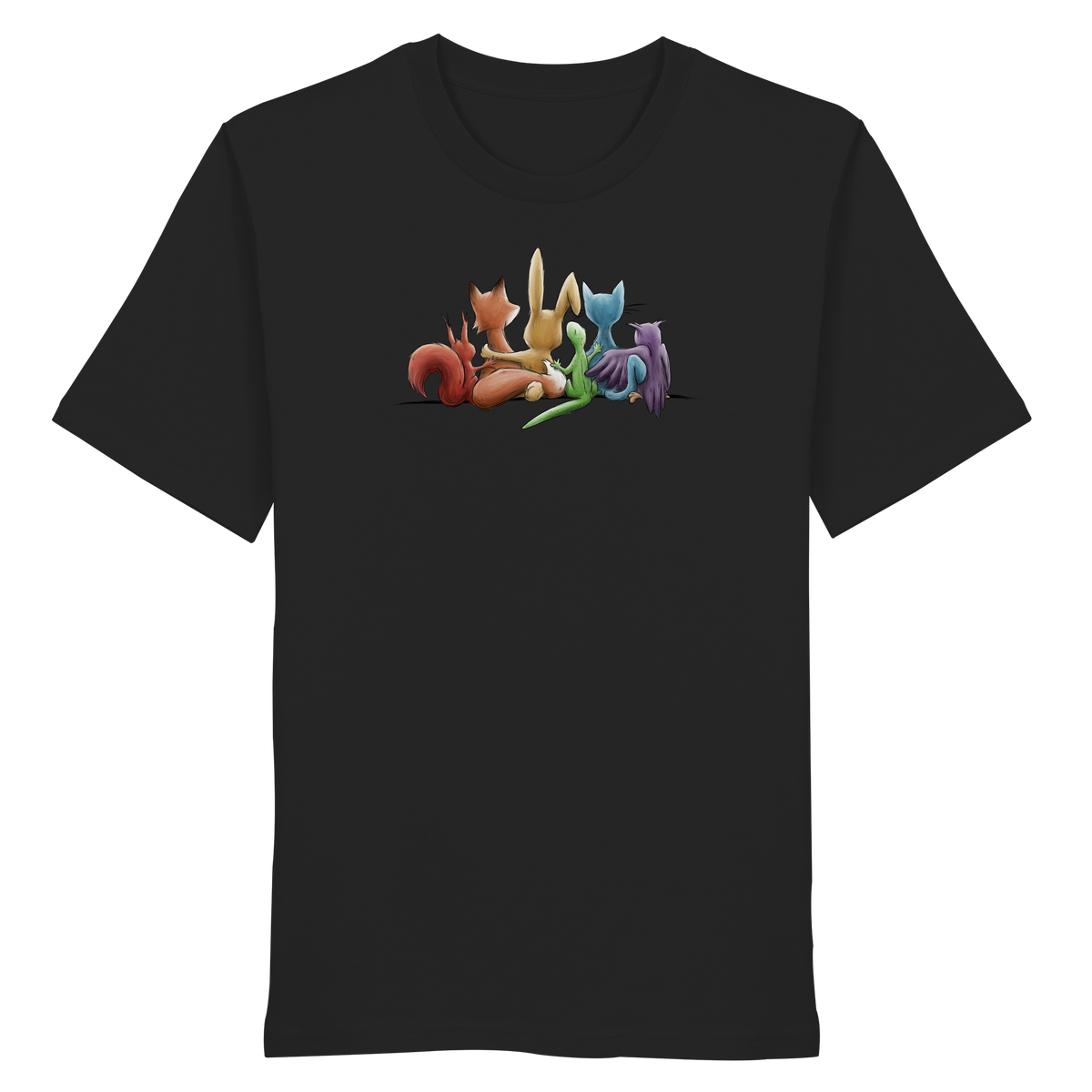 Regenbogen Tiere für Freundschaft, Toleranz und Vielfalt - Organic Shirt