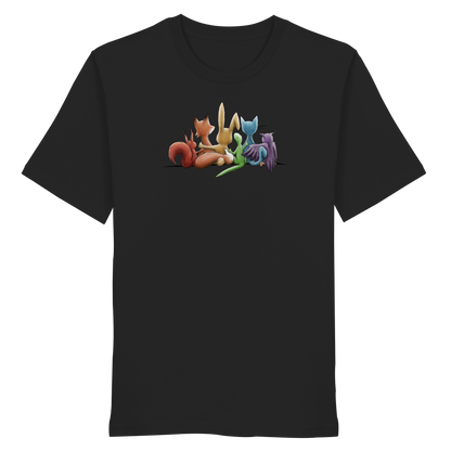 Regenbogen Tiere für Freundschaft, Toleranz und Vielfalt - Organic Shirt
