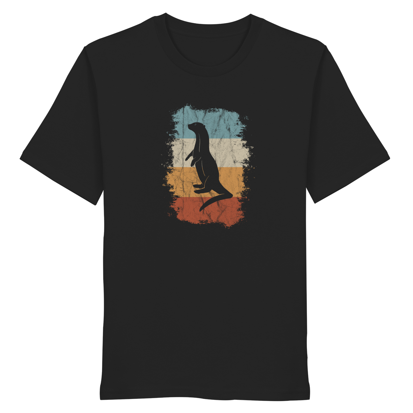 Retro Otter Fischotter Silhouette - Organic Shirt