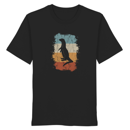 Retro Otter Fischotter Silhouette - Organic Shirt