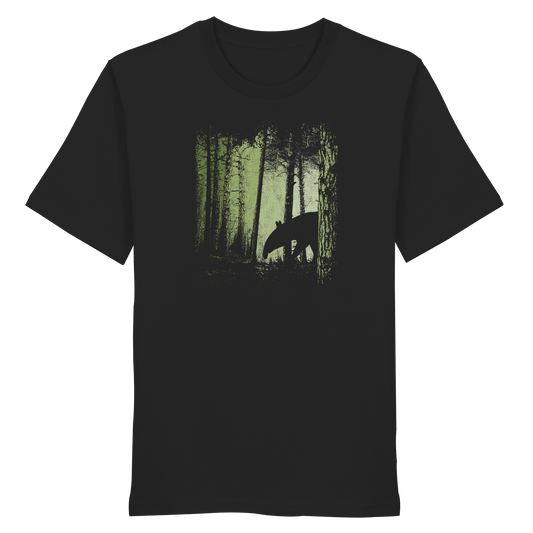 Lässiger Tapir im Zwielicht Wald - Organic Shirt