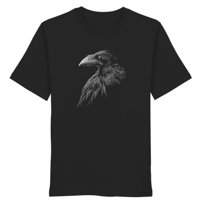 Kritzelkunst Rabe Krähe - Organic Shirt