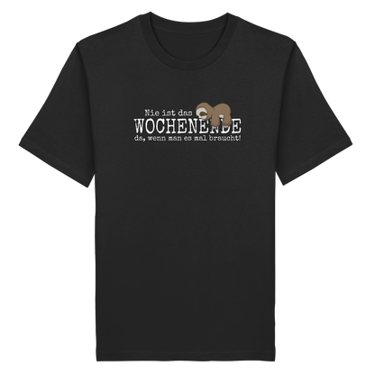 Kawaii Faultier Wochenende - Organic Shirt