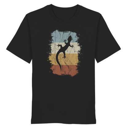 Retro Gecko Salamander Silhouette - Organic Shirt
