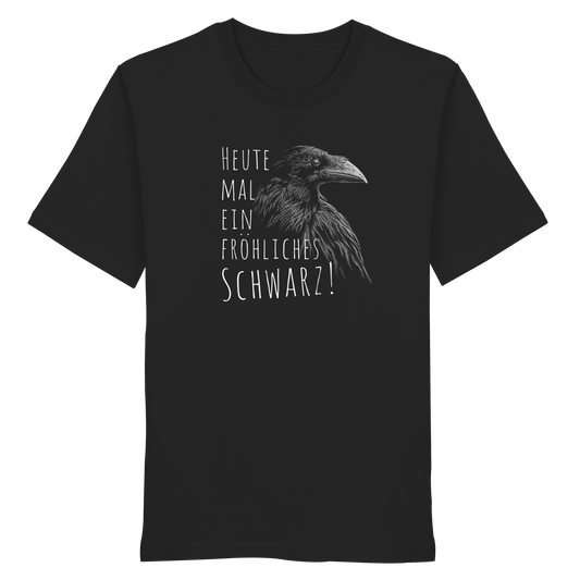 fröhlicher schwarzer Rabe - Organic Shirt