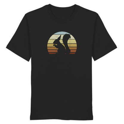 Retro Eichhörnchen Silhouette - Organic Shirt