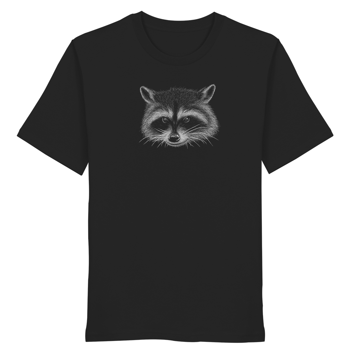 Waschbär Illustration Kritzelkunst - Organic Shirt