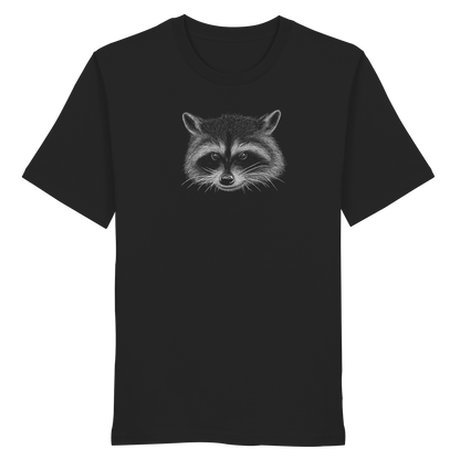 Waschbär Illustration Kritzelkunst - Organic Shirt