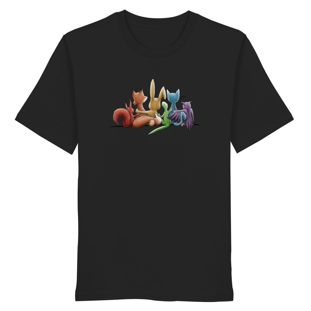 Regenbogen Tiere für Freundschaft, Toleranz und Vielfalt - Organic Shirt