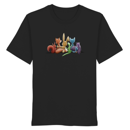 Regenbogen Tiere für Freundschaft, Toleranz und Vielfalt - Organic Shirt