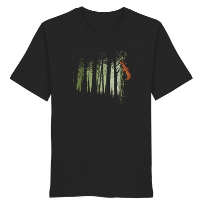 Eichhörnchen im Zwielicht-Wald - Organic Shirt