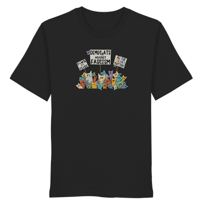 Demo-Katzen gegen Faschismus und für Vielfalt - Organic Shirt