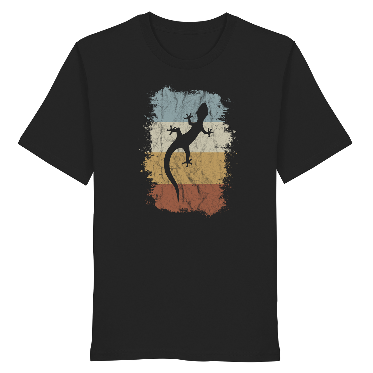 Retro Gecko Salamander Silhouette - Organic Shirt