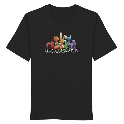 All Colors Matter! Regenbogen Tiere für Vielfalt - Organic Shirt