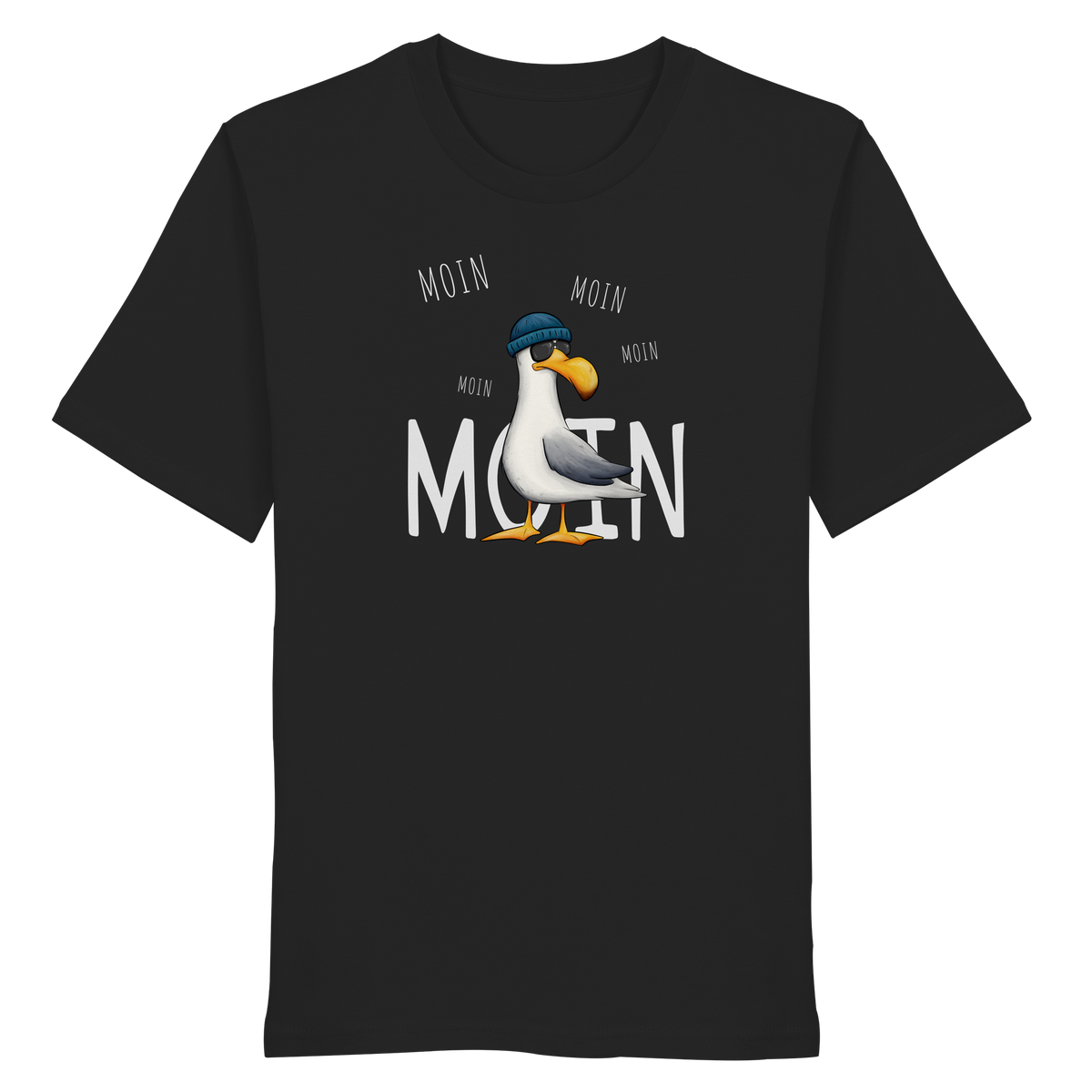 Moin Moin Lässige Hipster Möwe  - Organic Shirt