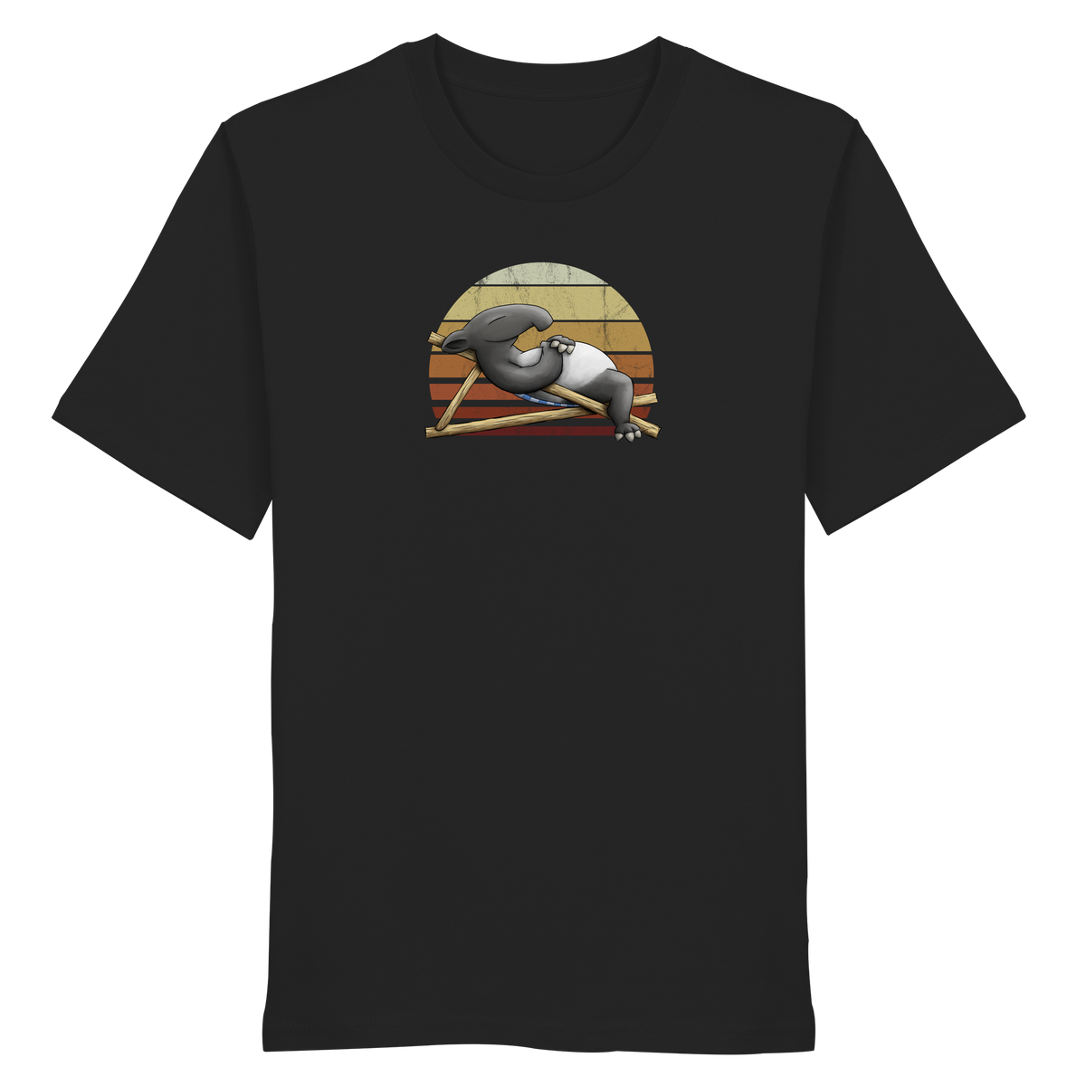 Lässiger Retro Sundown Tapir - Organic Shirt