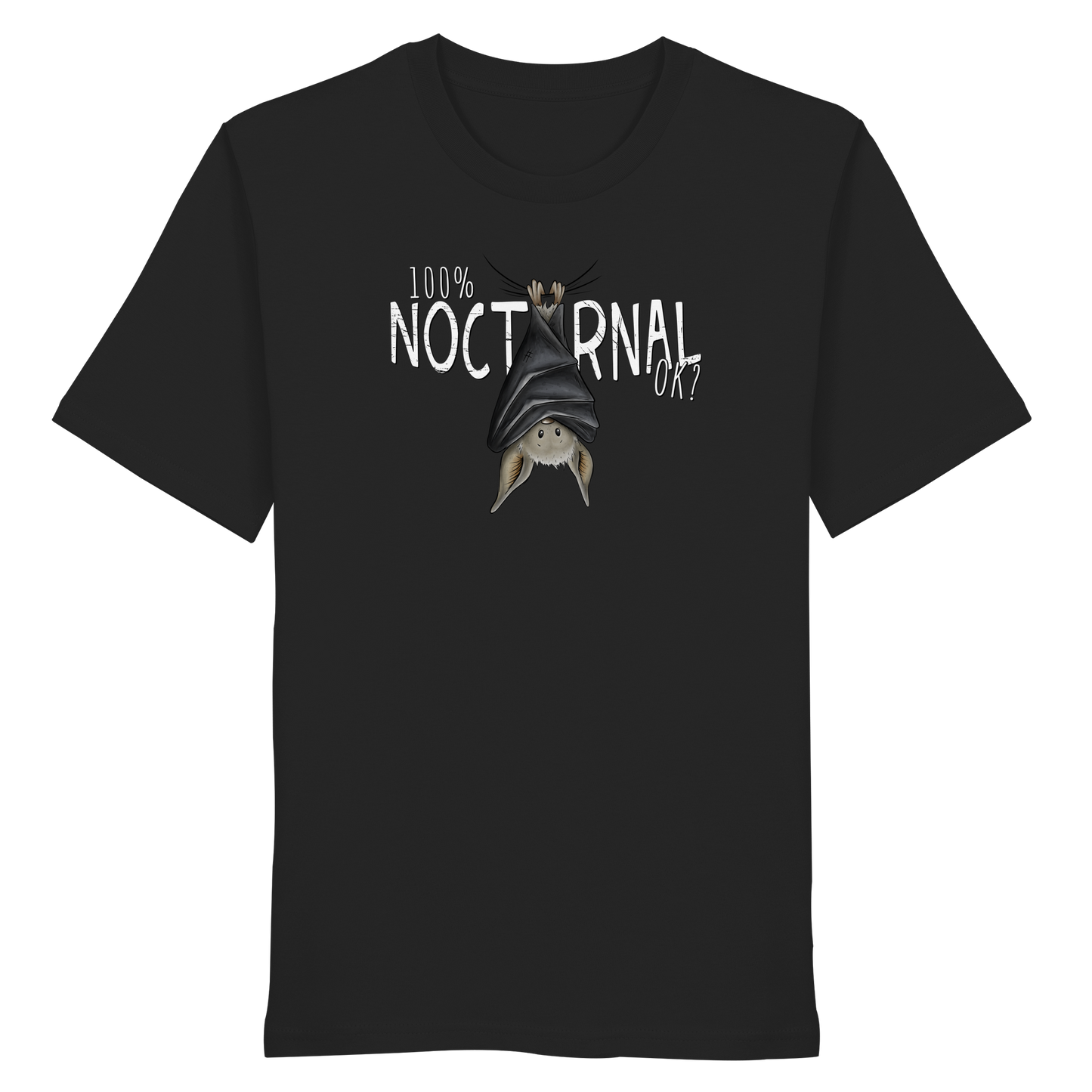 100% nachtaktive Fledermaus - Organic Shirt
