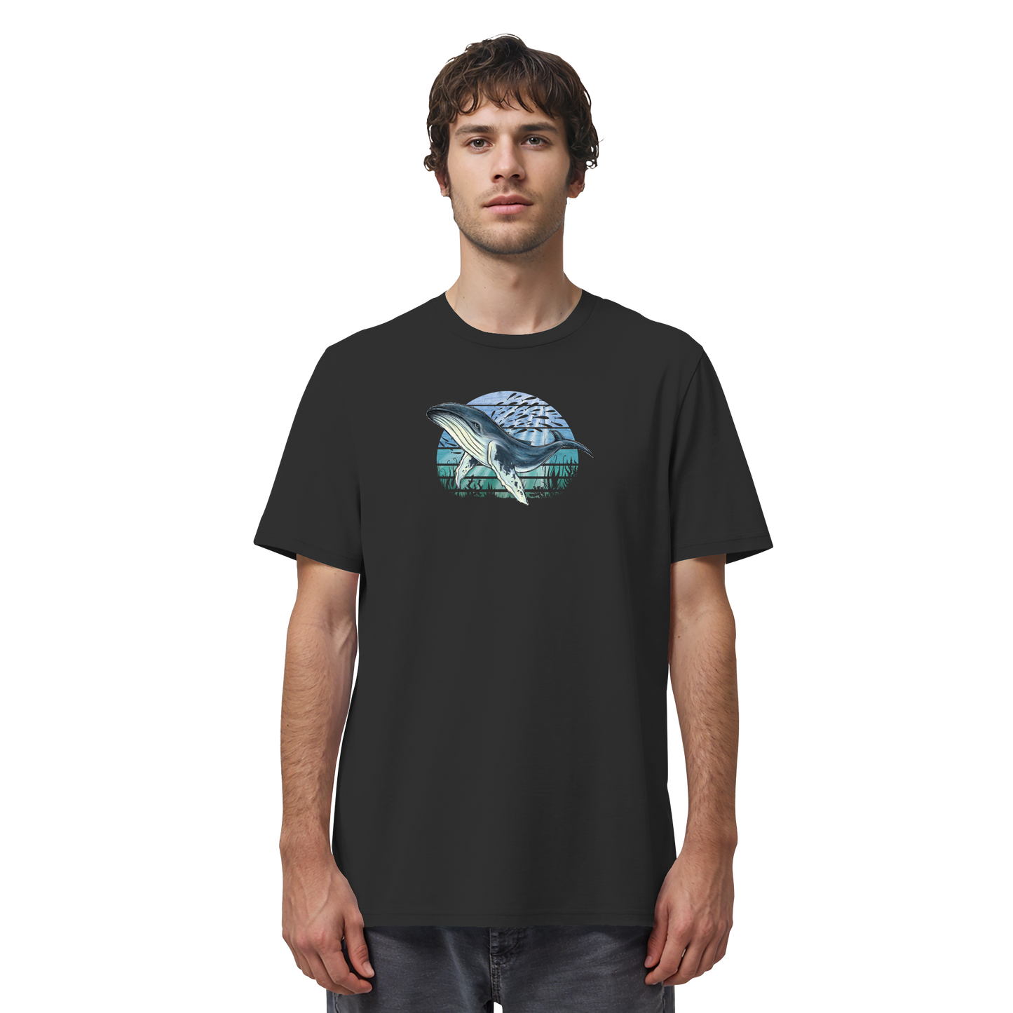 Retro Unterwasser Buckelwal - Organic Shirt