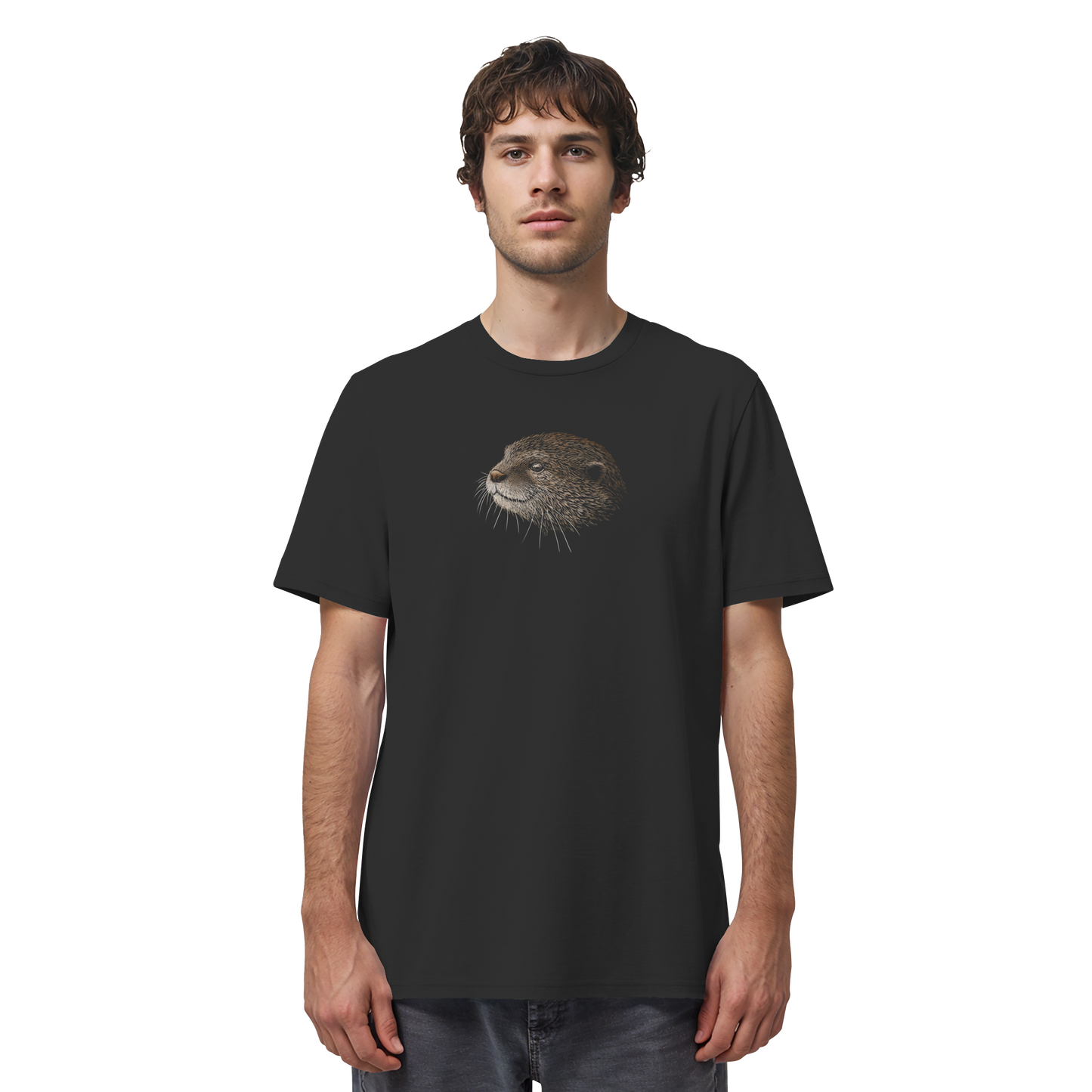 Otter Bleistift Zeichnung KritzelKunst - Organic Shirt