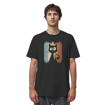 Retro Katze Silhouette - Organic Shirt