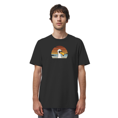 Cool lässige Retro Möwe - Organic Shirt