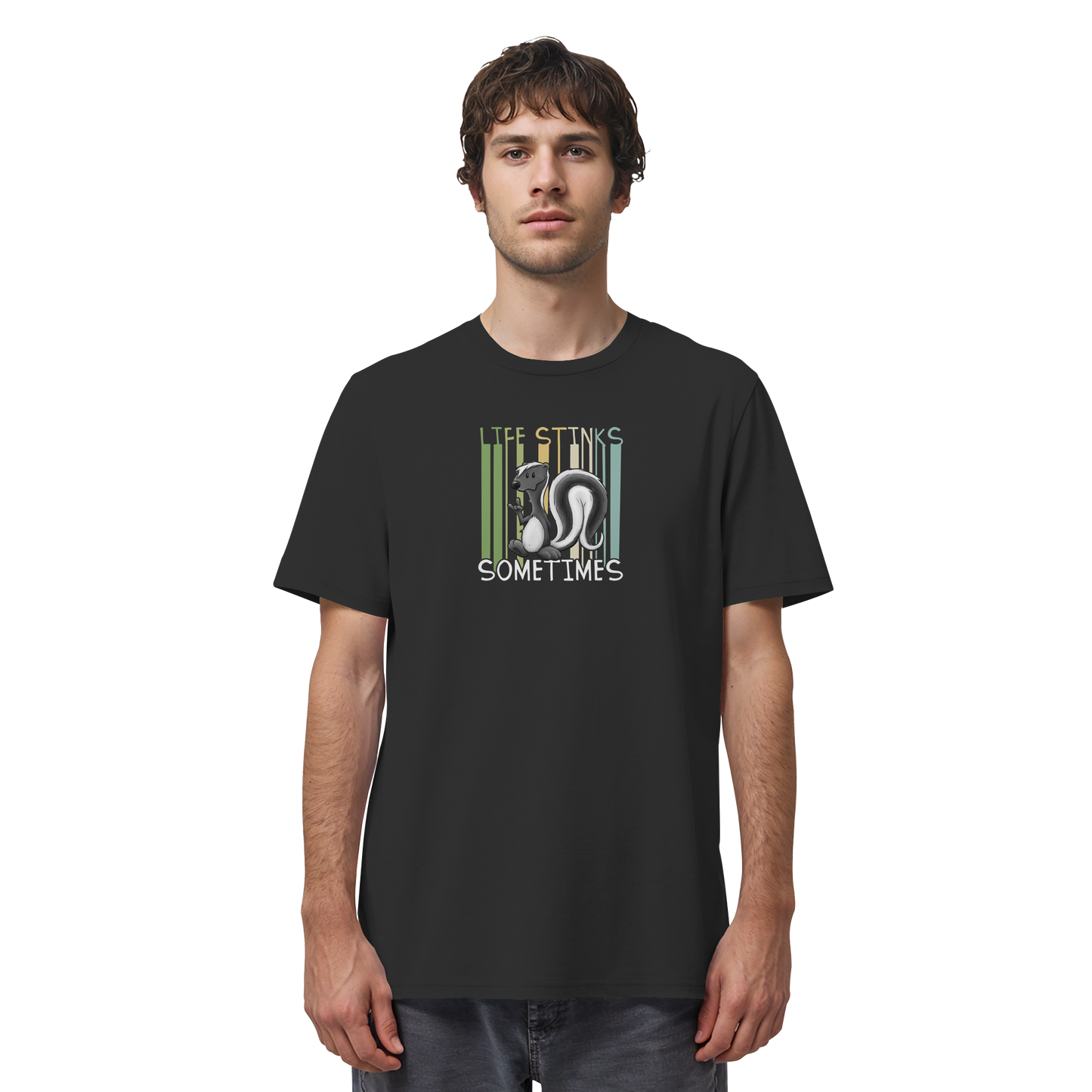 Life Stinks Sometimes Stinktier Weisheit - Organic Shirt