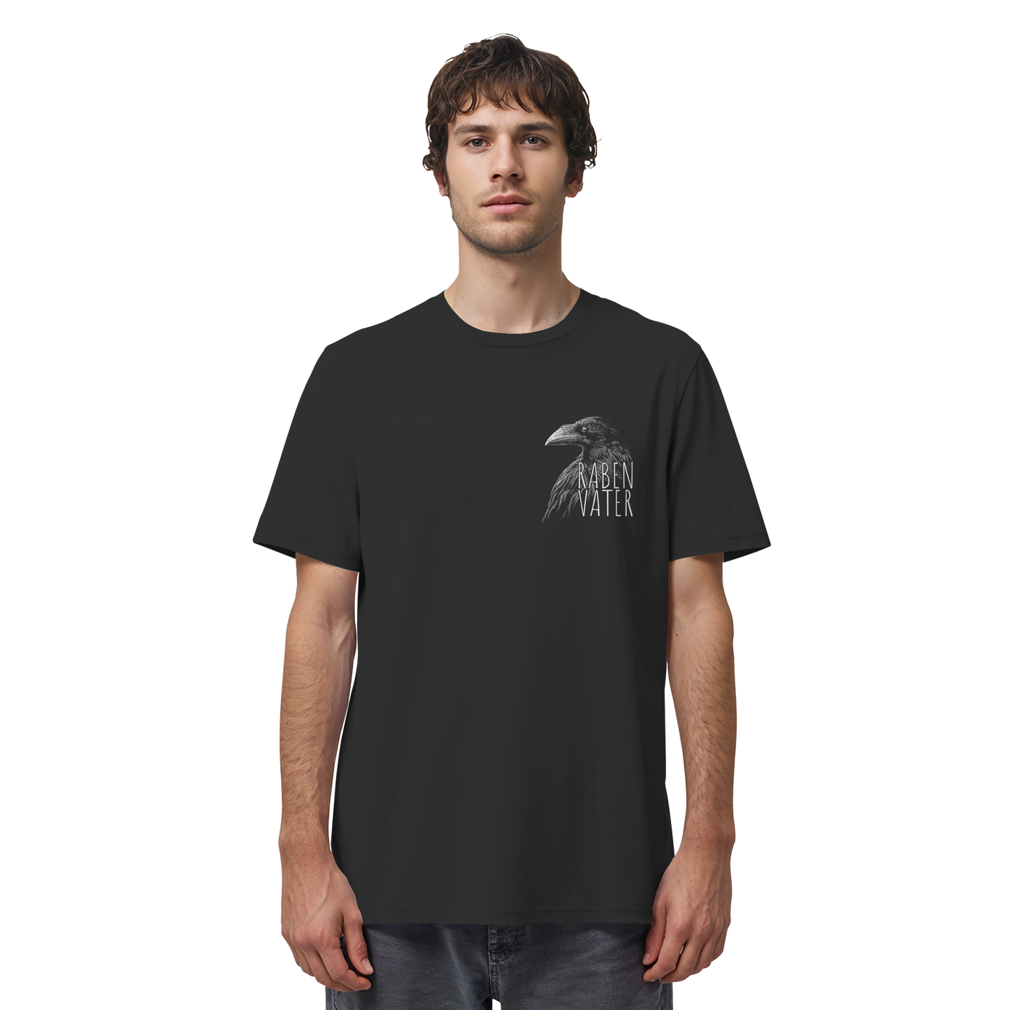 Rabenvater schwarzer Rabe Krähe - Organic Shirt