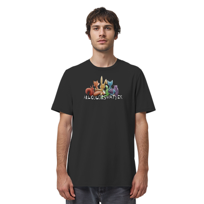 All Colors Matter! Regenbogen Tiere für Vielfalt - Organic Shirt
