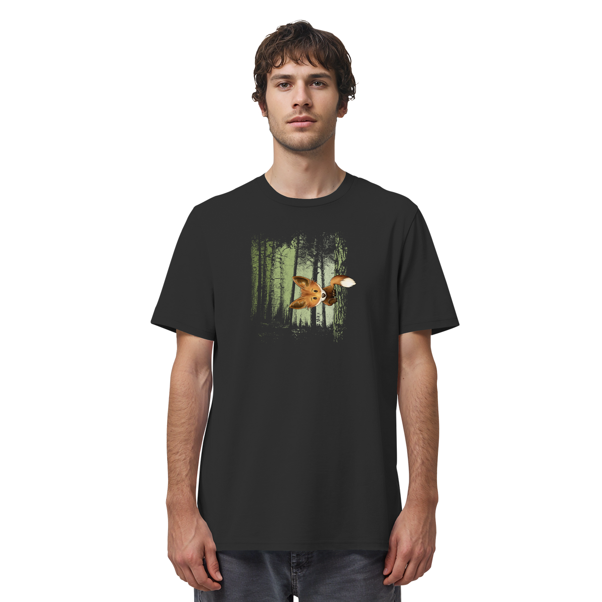 Fuchs im Zwielicht-Wald - Organic Shirt