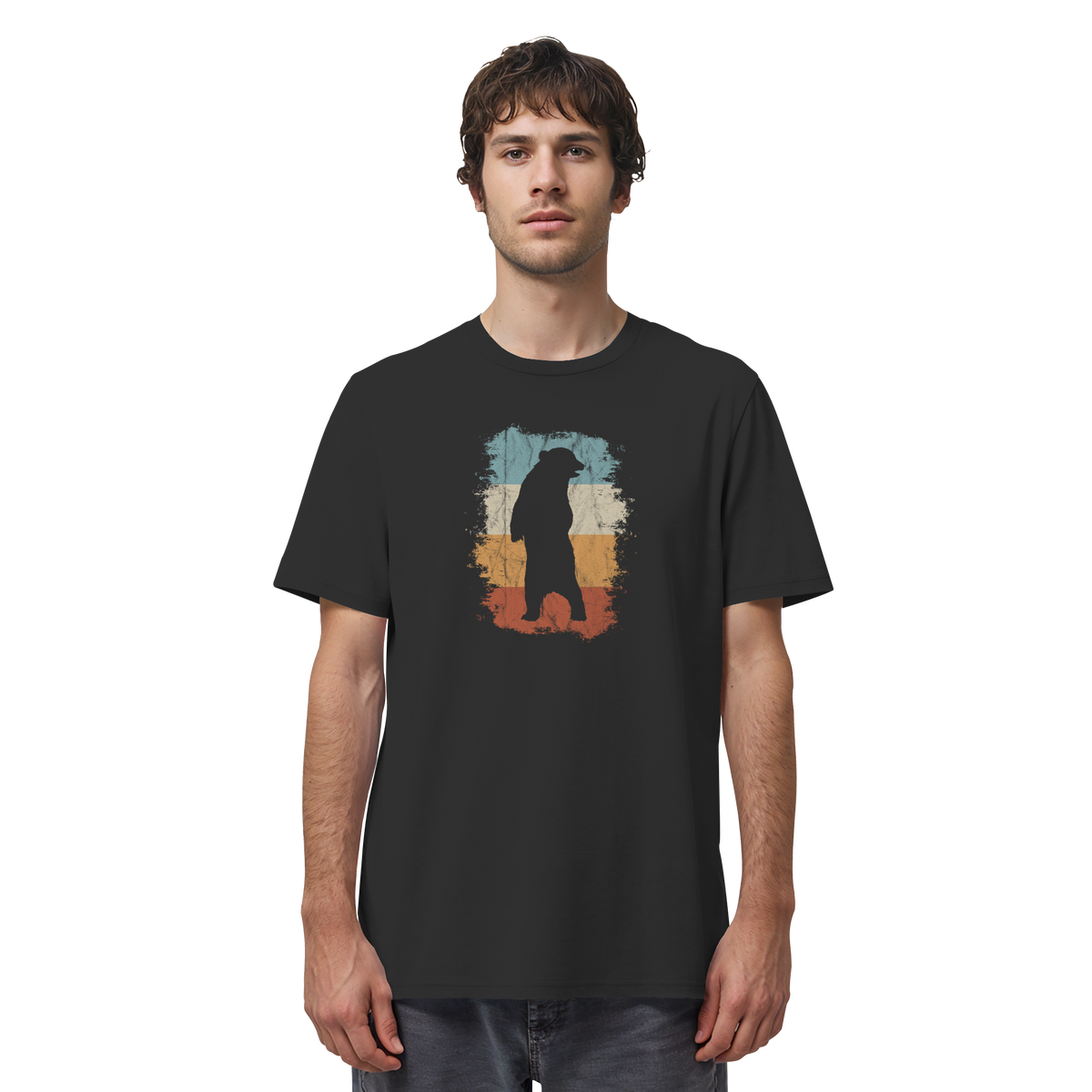 Retro Bären-Silhouette - Organic Shirt
