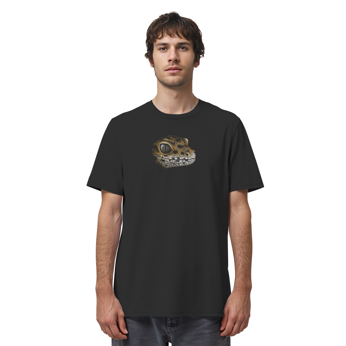 Leopard Gecko Skizze Kritzelkunst - Organic Shirt