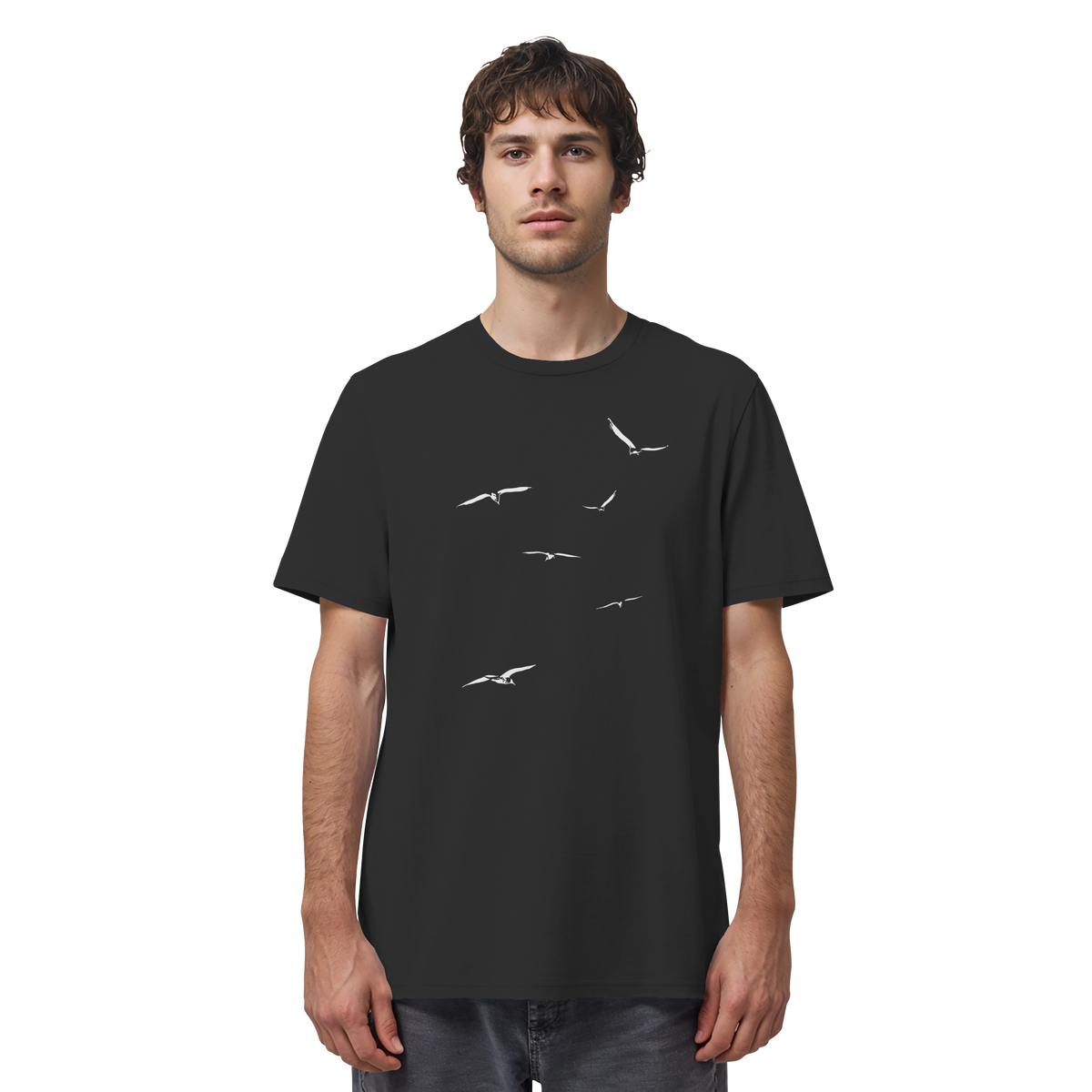 Vogelschwarm – Traum vom Fliegen - Organic Shirt