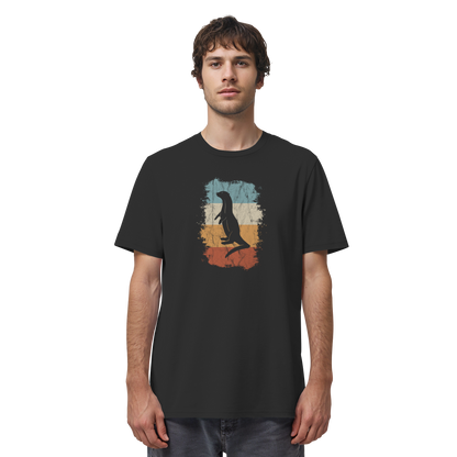 Retro Otter Fischotter Silhouette - Organic Shirt