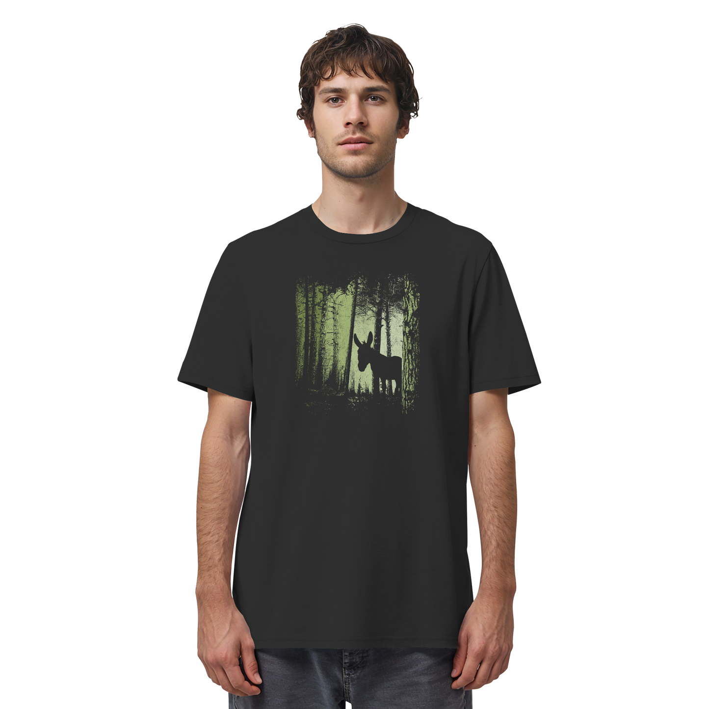 Esel im Zwielicht-Wald - Organic Shirt